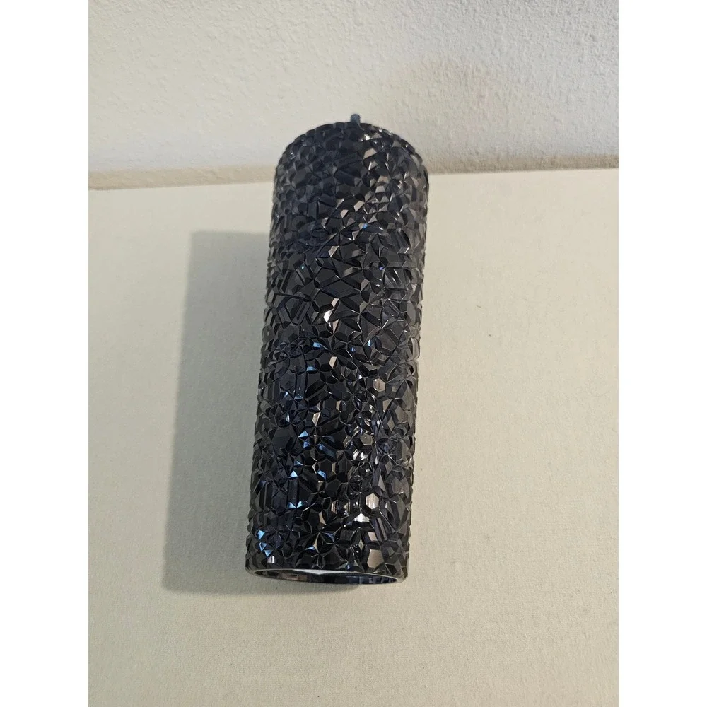 Starbucks 24oz Tumbler midnight Blue Bling Studded Cold Cup Jewel Collection